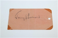 Jimmy Thomson Verso Signed Victory Golf Tournament Ticket #8529 JSA ALOA