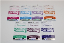 2019 Masters Tournament Monday- Sunday Ticket Set - Tiger Woods Winner