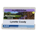 Lynette Coody 2015 Masters Clubhouse Badge #A402 - Jordan Spieth Win