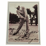 Ben Hogan Signed Ben Hogan Career Highlights Golf Card JSA ALOA