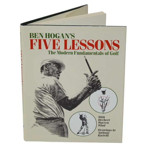 Ben Hogan Signed Ben Hogans Five Lessons 1985 Book JSA ALOA