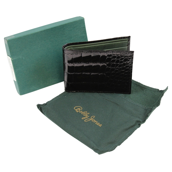 Bobby Jones Co. Crocodile Billfold Wllet - New in Box with Bag