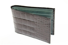 Bobby Jones Co. Crocodile Billfold Wllet - New in Box with Bag