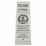 YE Yang Double-Signed (English & Korean) 2009 PGA Championship at Hazeltine Large Canvas Banner JSA ALOA