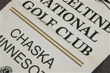 YE Yang Double-Signed (English & Korean) 2009 PGA Championship at Hazeltine Large Canvas Banner JSA ALOA
