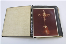 Donald E. Padgett's 1973 Ryder Cup Team Matches Personal Photo Album with Fifty (50) 8x10 Photos