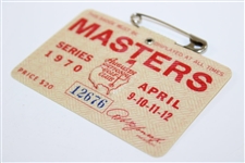 1970 Masters Touranment SERIES Badge #12676 - Billy Casper Winner