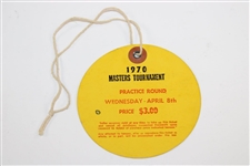 Casper, Palmer & Nicklaus Signed 1970 Masters Wednesday Ticket #3406 JSA ALOA