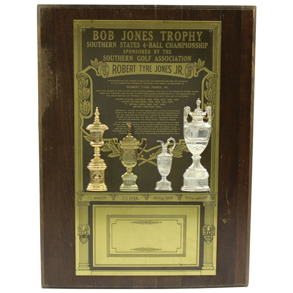 Bob Jones Southern States 4-Ball Championship Robert Tyre Jones, Jr. Trophy
