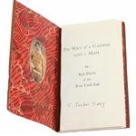 1926 The Way of a Caddie with a Man by Bob Davis with Leather Cover & Owners Initials