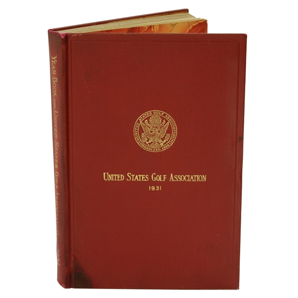 1931 USGA Yearbook with 5 Bobby Jones Photos - Grand Slam Year