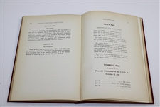 1931 USGA Yearbook with 5 Bobby Jones Photos - Grand Slam Year