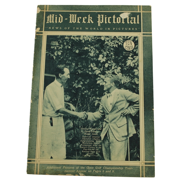 1925 Mid-Week Pictorial with Bobby Jones on Cover - Complete