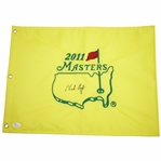 Charles Coody Signed 2011 Masters Embroidered Flag JSA #N48553