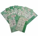 Nine (9) Masters Tournament Spectator Guides - 1970, 1977, 1979-1982, 1984, 1986, & 1989