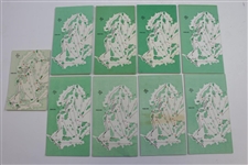 Nine (9) Masters Tournament Spectator Guides - 1970, 1977, 1979-1982, 1984, 1986, & 1989