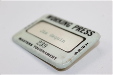 1964 Masters Tournament Working Press Badge #239 - Jim Gaquin
