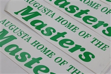 Four (4) Augusta: Home of the Masters Stickers