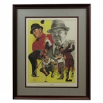 Sam Snead Signed Ltd Ed Jim McQueen Career Collage #11/1000 - Personalized - Framed JSA ALOA