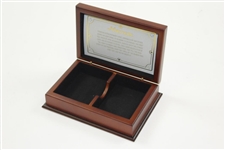 Deluxe Augusta National Golf Club Masters Playing Card Sets In Cherry Wood Box - Used