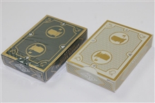 Deluxe Augusta National Golf Club Masters Playing Card Sets In Cherry Wood Box - Used