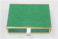 Set of Masters Tournament Green & White Playing Cards In Felt Case - Used