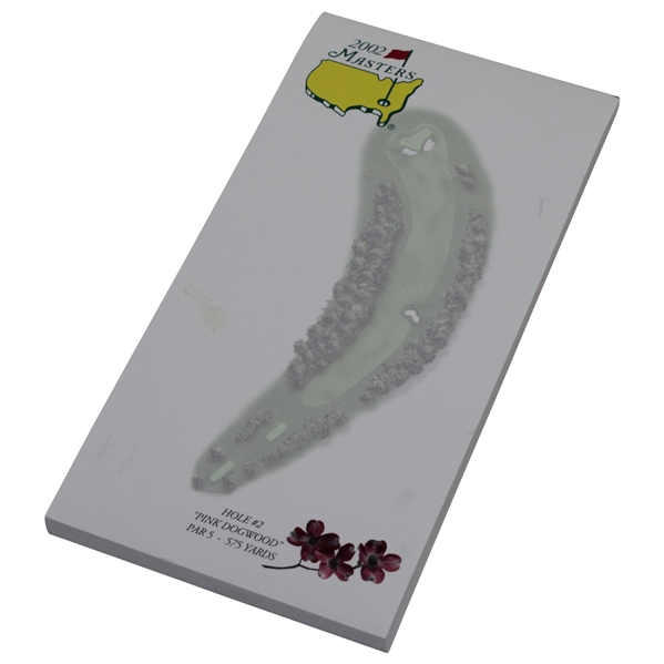 2002 Masters Tournament Hole #2 - Pink Dogwood Par 5 - 575yds Notepad
