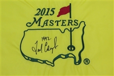 Fred Couples Signed 2015 Masters Embroidered Flag with '1992' JSA ALOA