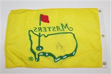 Fuzzy Zoeller Signed 1995 Masters Yellow Screen Flag JSA ALOA