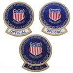 Three of Jack Sargents Tournament Players Championship Official Crests