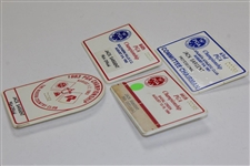 Four of Jack Sargent's Offical Badges for PGA Championship - 1981, 1982, 1983, & 1984