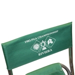 1983 PGA Championhship at Riviera Green Folding Chair -Sargent Family Collection