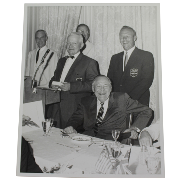 Bobby Jones & Arnold Palmer at 1963 Ryder Cup Event Bill Mark Photo - Sargent Family Collection