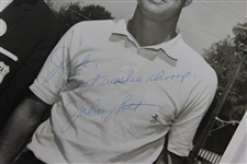 Johnny Pott Signed 8x10 Bill Mark 1963 Ryder Cup Photo to Jack Sargent JSA ALOA
