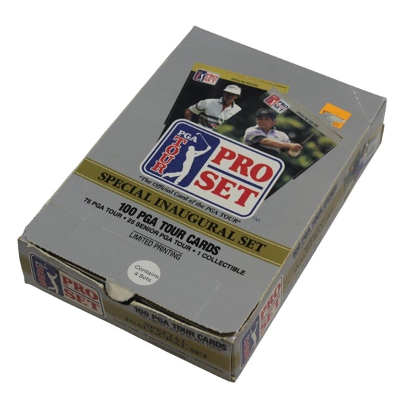 Special Inaugural Set of PGA Tour Pro-Set & Senior PGA Tour Cards with 1 Collectibe Box
