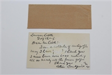 Lew Worsham & Laswon Little Signed Cards JSA ALOA