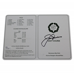 Jack Nicklaus Signed Oak Hill Country Club East Course Scorecard JSA #T67559