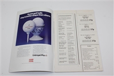 1975 OPEN Championship at Carnoustie Program with Draw Sheet - Tom Watson Winner