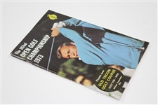 1973 OPEN Championship at Old Troon Program with Draw Sheet - Tom Wieskopf Winner