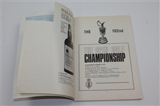 1973 OPEN Championship at Old Troon Program with Draw Sheet - Tom Wieskopf Winner