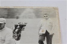President Eisenhower 3-Wheel Golf Cart with Masters Hat Original Photo - Rod Munday Collection