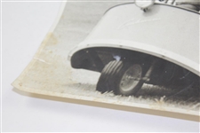 President Eisenhower 3-Wheel Golf Cart with Masters Hat Original Photo - Rod Munday Collection