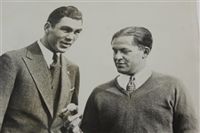 1931 Bobby Jones & Max Schmeling 'Two Monarchs Meet' 8x10 Photo 