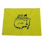 Lee Elder Signed 2021 Masters Tournament Embroidered Flag JSA ALOA