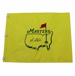 Lee Elder Signed Undated Masters Tournament Embroidered Flag JSA ALOA