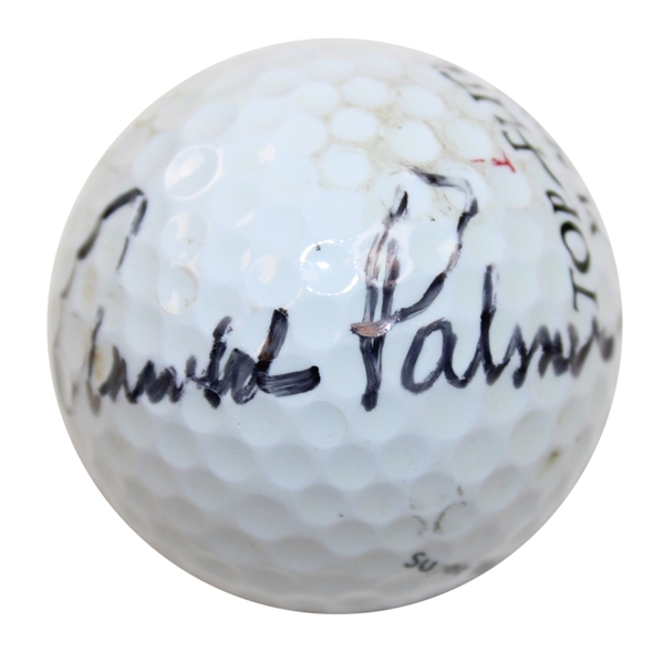 Arnold Palmer Signed Top-Flite XL-2000 Logo Golf Ball JSA ALOA