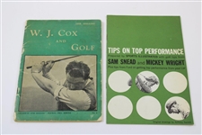 Five (5) Uncommon Golf Instructional Booklets - Mangrum, Keds, Snead/Wright, Cox & Burd