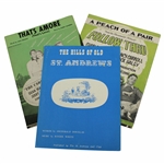 Three (3) Vintage Golf Music Sheets - Hills of Old St Andrews, Thats Amore & Peach of a Pair