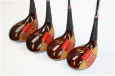 Circa 1979 Set of Ben Hogan Woods & Irons Plus Wilson Sand Wedge