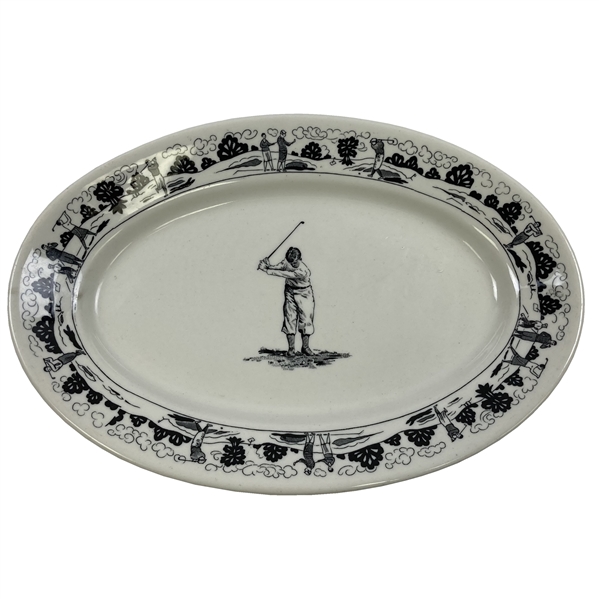 Vintage Warwick China Platter Featuring Bobby Jones Likeness 